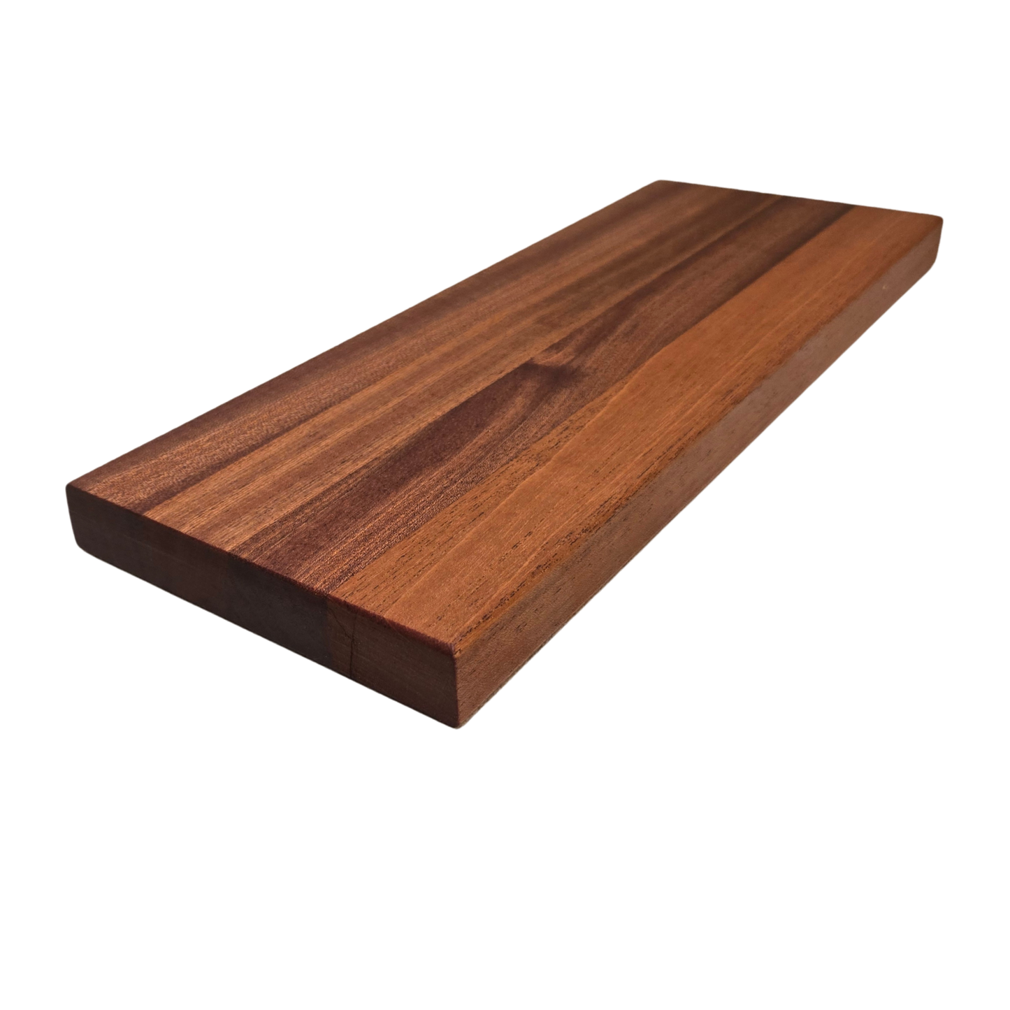 Small Mahogany Butcher Block Charcuterie/ Cutting Board - 13.5 x 5.0 x 0.88 in