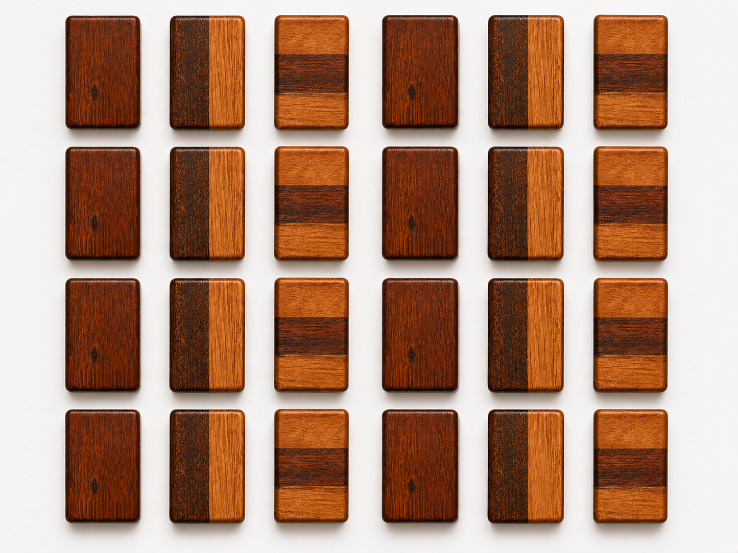 Heirloom Wooden 1-2-3 Math & Counting Blocks | Solid African Mahogany