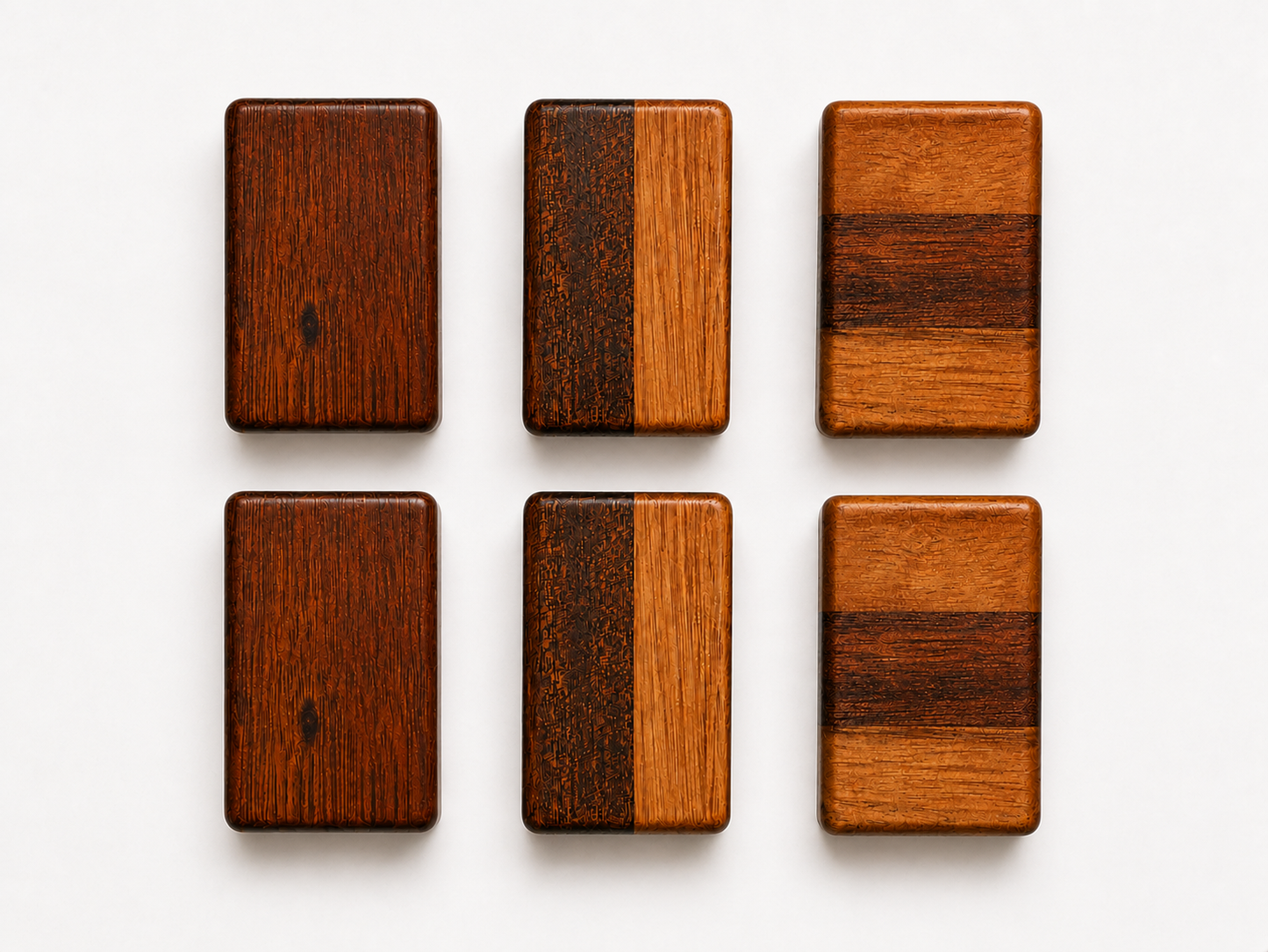 Heirloom Wooden 1-2-3 Math & Counting Blocks | Solid African Mahogany