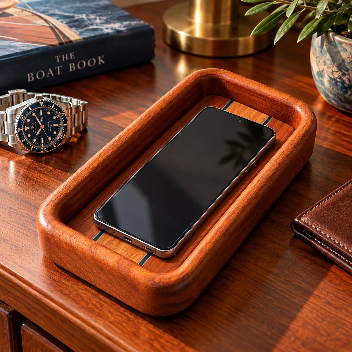 The Eaglet - Small Mahogany Drop Tray