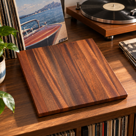 The Album - Solid Mahogany Charcuterie/ Cutting Board  - 12 x 12