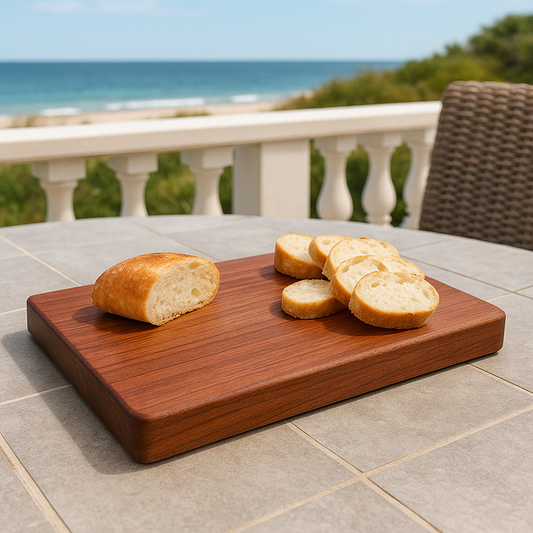 Premium Solid Mahogany Small Charcuterie/ Cutting Board (8.5" x 5.5" x .8")